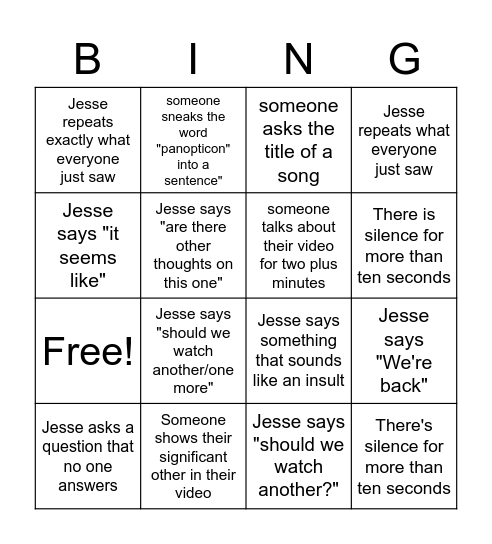 Media Sketchbook Bingo 🥴🤪 Bingo Card