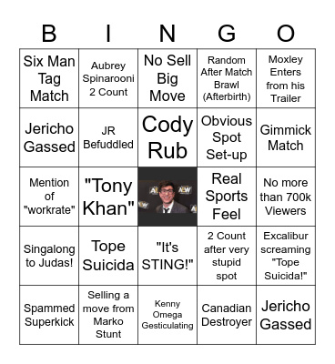 AEW Bingo! Bingo Card