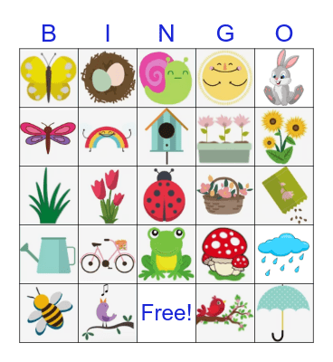 Spring Bingo Card