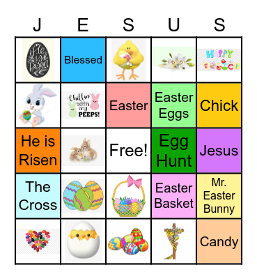 Easter Bingo Card