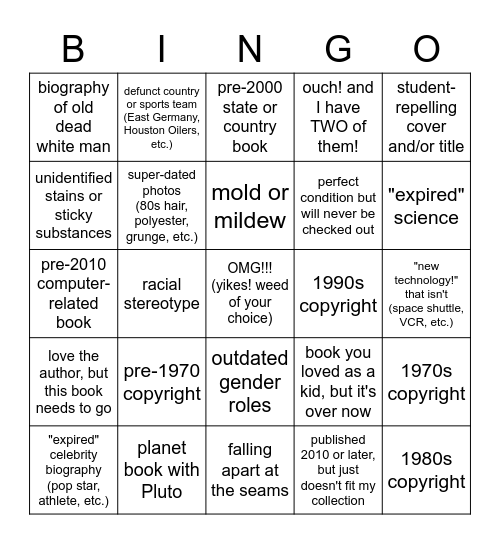 Weed-A-Palooza 2021 Bingo Card