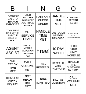 APRIL 1-2 Bingo Card