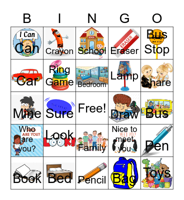 Story Wiz 1-1 Bingo Card