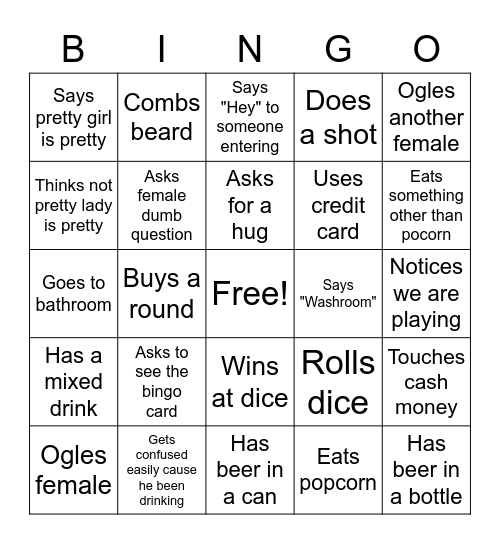 BingOmero Bingo Card