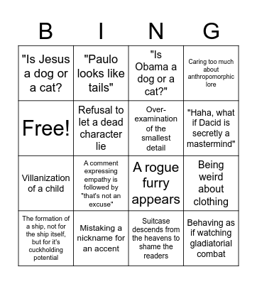 BCB Discord Bingo Card