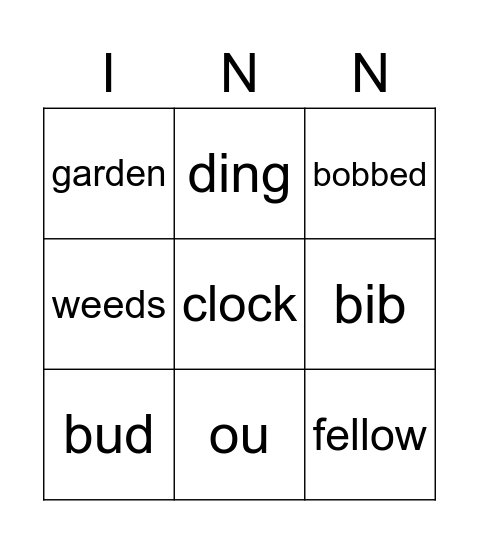 UT TYLER Bingo Card