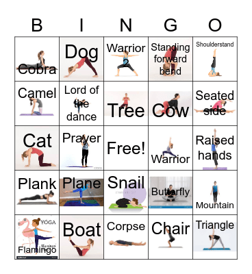 YOGA BINGO Card