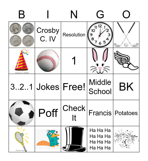 Bison Bingo Card