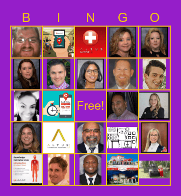Altus Health System Bingo Card