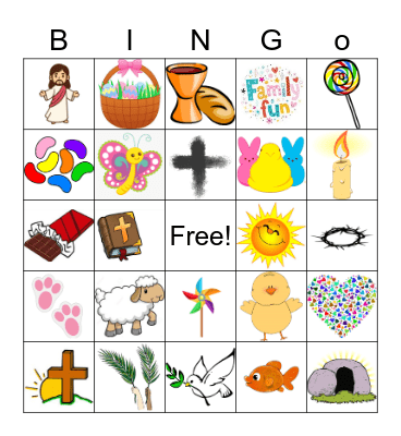 Easter Bingo Card