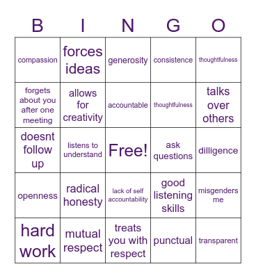 Deal Makers & Breakers Bingo Card