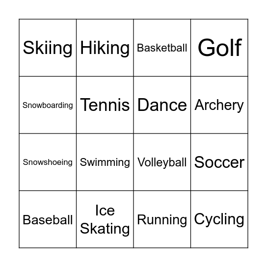 Bingo Card