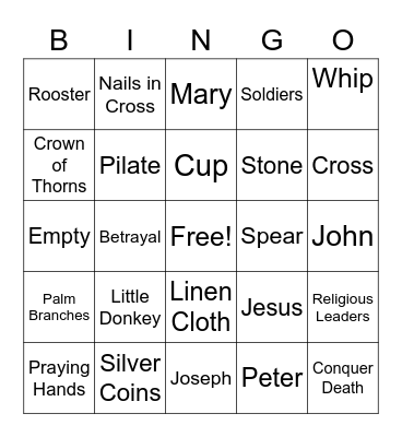 Easter Bingo Card