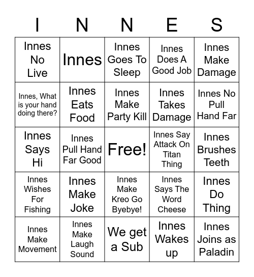 Bingle Card Bingo Card