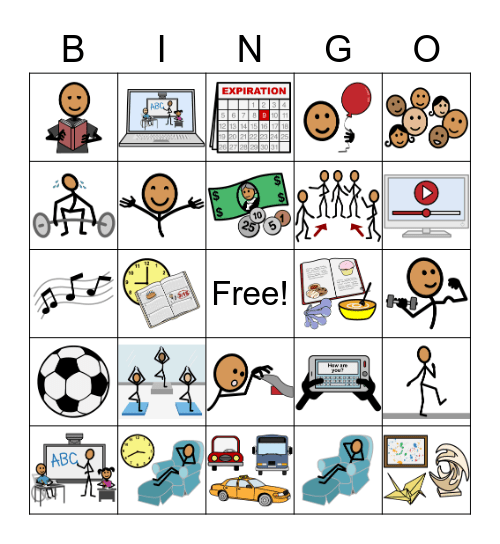 April 2021 Bingo Card