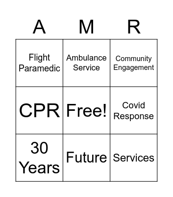 April Mixer Bingo Card