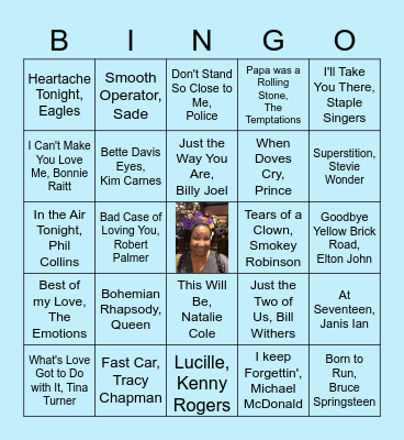Pamela's Rockin' Birthday! Bingo Card