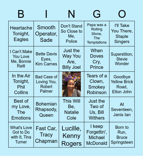 Pamela's Rockin' Birthday! Bingo Card