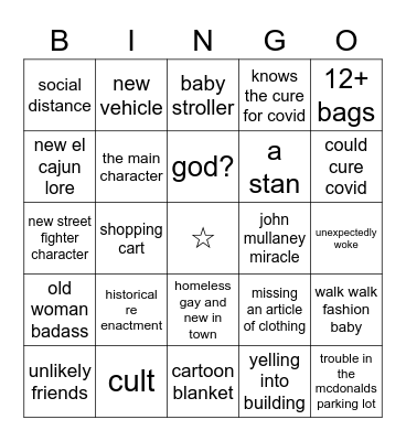 el cajun Bingo Card