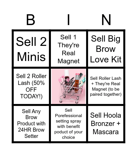 BUILD YOUR BASKET FOR BENEFIT Bingo Card