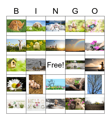 Happy Spring! Bingo Card