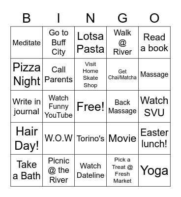 Britt's Bae-cation Bingo Card