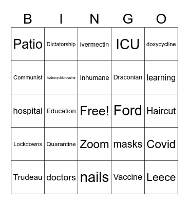 3rd WaveBingo Card