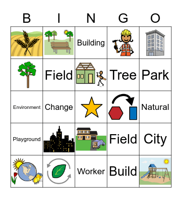 April Vocabulary Bingo Card