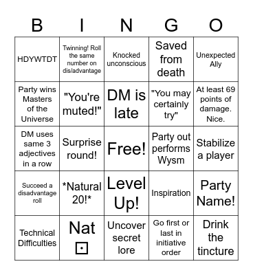 GlyphTrickGames Bingo Card