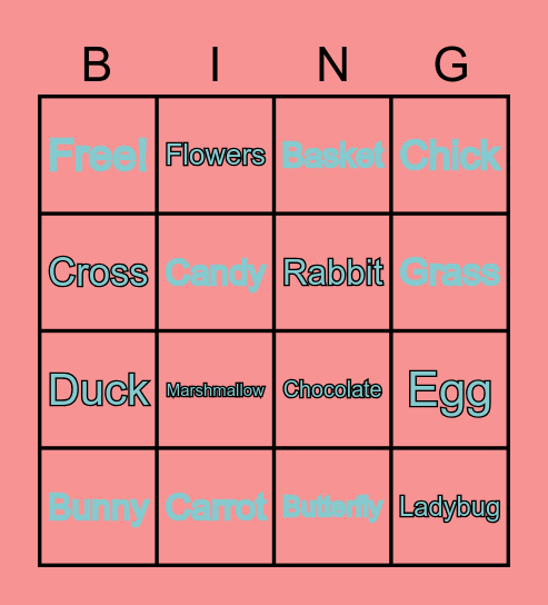 HAPPY EASTER! Bingo Card