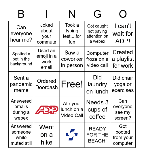 ADP Celebration! Bingo Card