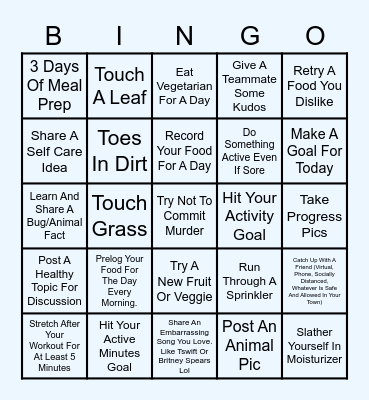 Recess - Test Bingo Card