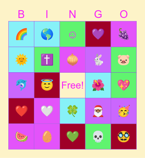 EASTER BINGO Card