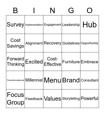 PPX Bingo Card