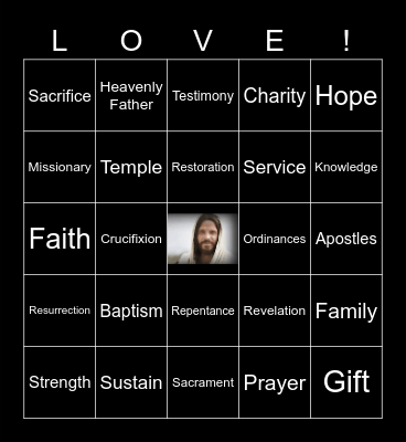 General Conference Bingo Card