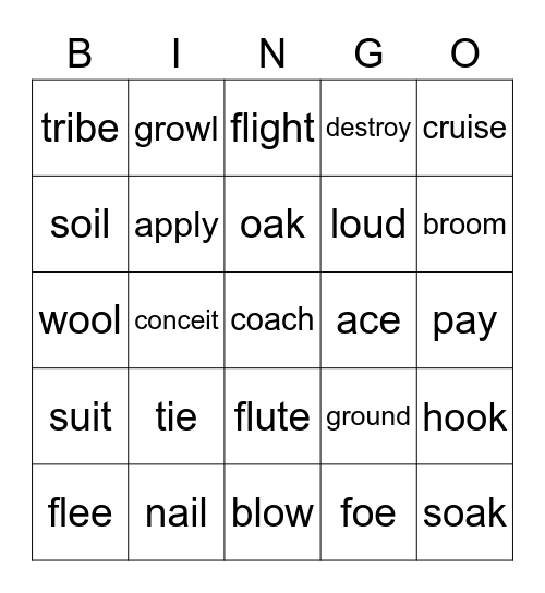 No Milk Todya Bingo Card