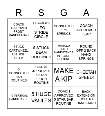 Easter Practice Bingo Card