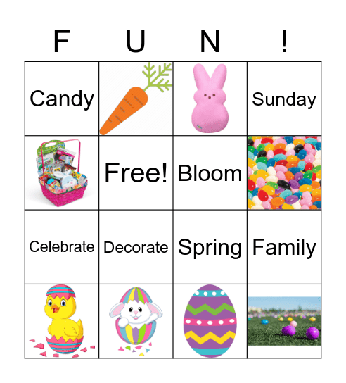 Easter Bingo Card