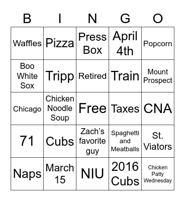 Happy Birthday!! Bingo Card