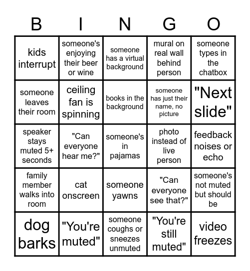 UUCL 2021 Auction BINGO Card