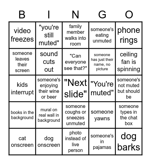 UUCL 2021 Auction Launch Party! Bingo Card