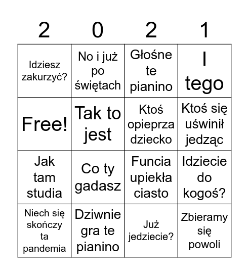 Bingo Wielkanocne Bingo Card