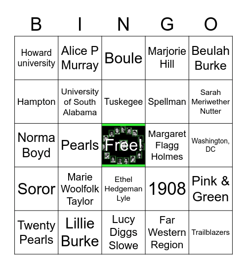 OUO Pride of the Ivy Homecoming Bingo Night Bingo Card