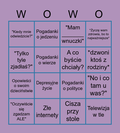 Mława bingo Card