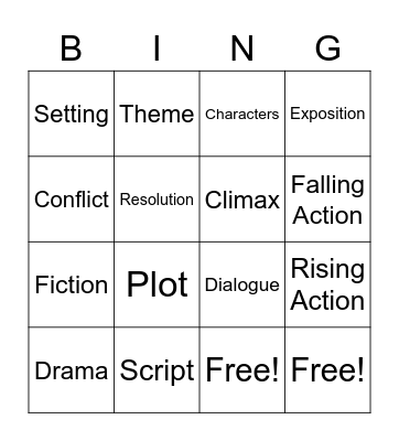 4th Quarter Vocabulary Bingo Card