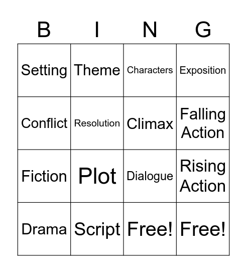 4th Quarter Vocabulary Bingo Card