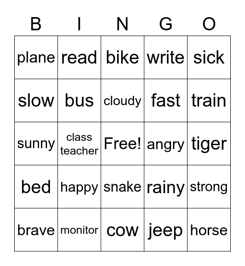 happy bingo Card