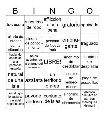 "Creolité" en El Barrio: la diáspora como fuente y desafío  Bingo Card
