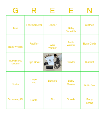 Baby Andy Bingo! Bingo Card