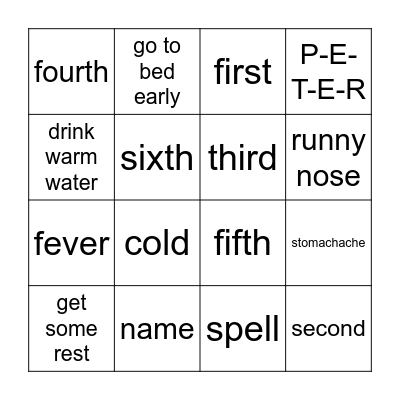 BINGO Card